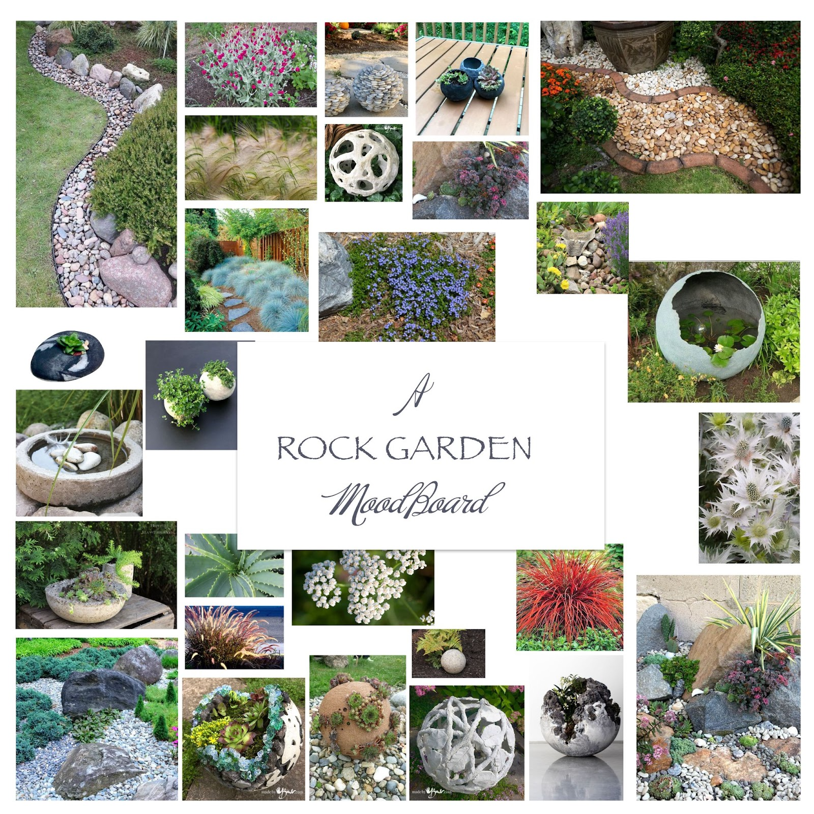 Rock garden Mood Board